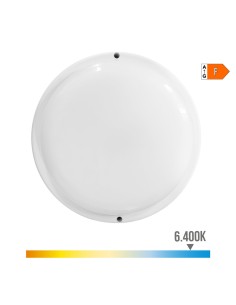 Applique Murale EDM 32447 Blanc Plastique F 18 W 120 W 1820 Lm Capteur de Mouvement Capteur de lumière Rond (6400 K) 2