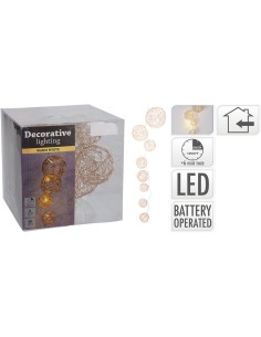 Guirlande lumineuse LED Lifetime Basics Balles Vert tendre 90 cm 2