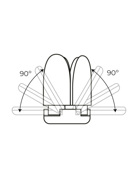Lampe LED EDM 98907 Leaf 30 W 200 W E27 3000 lm 35 x 11,2 cm Multidirectionnelle (6500 K)