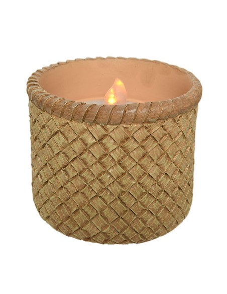 Bougie solaire LED EDM 898158 8 cm Effet flamme