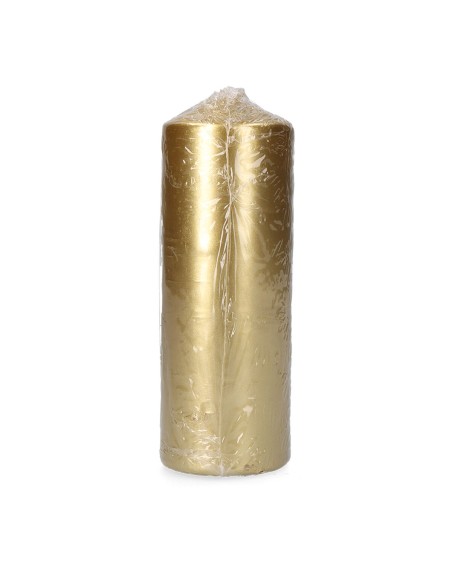 Bougie Doré Argenté Ø 7 x 20 cm 1 Unités