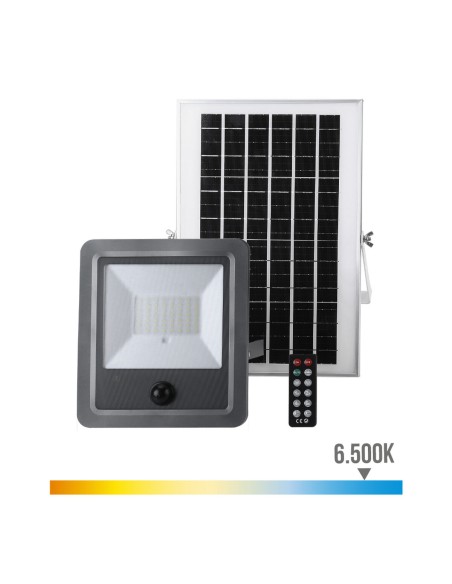 Projecteur EDM 31863 300 W 1800 Lm 3500 lm Solaire Capteur de Mouvement (6500 K)