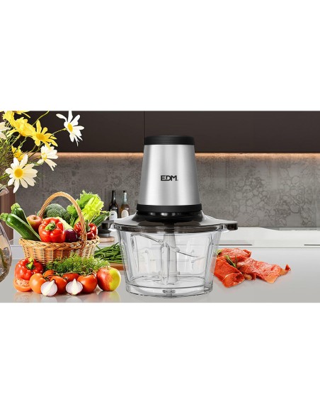 Hachoir EDM 07791 Acier inoxydable 350 W 1,8 L