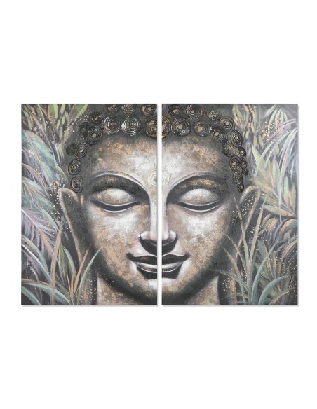 Jeu de 2 tableaux Home ESPRIT Buda Oriental 160 x 3 x 120 cm