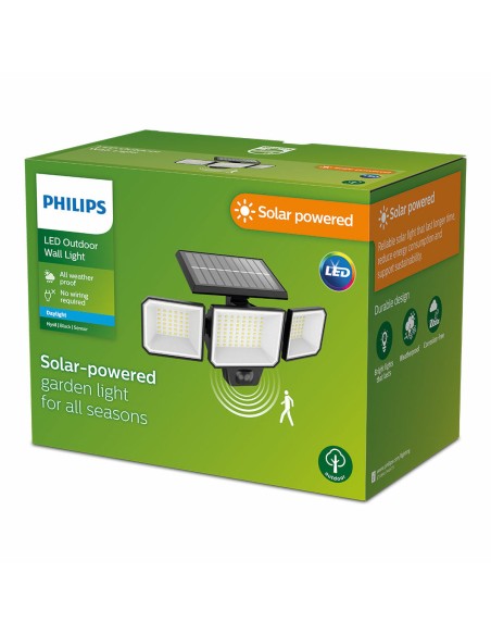 Spot solaire Philips 8,7 W 5000 K 29 x 11,7 x 16,8 cm Noir Solaire