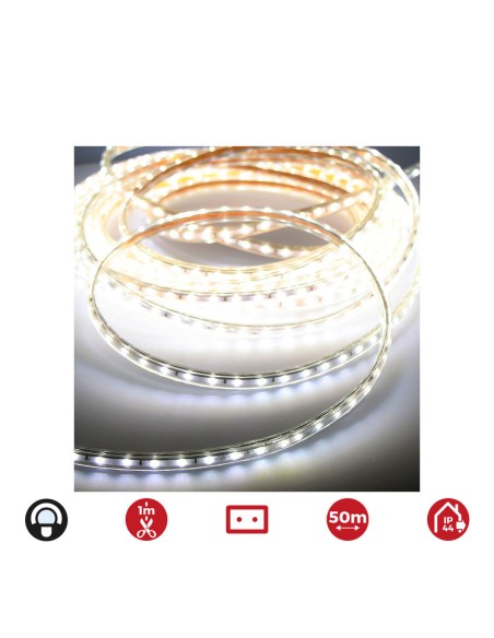 Bandes LED EDM 72700 4,2 W x 1 m 50 m Lumière froide 6400 K 350 lm