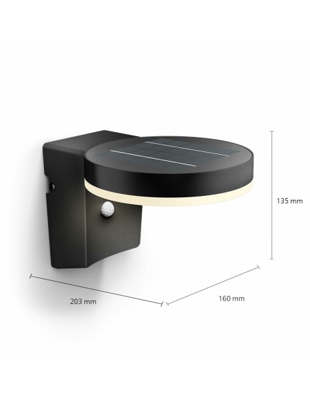 Applique Murale Philips 1,3 W 250 Lm Solaire Rond (3000 K)
