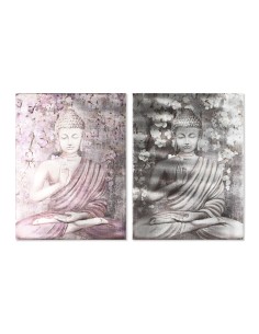 Cadre Home ESPRIT Buda Oriental 60 x 2,7 x 80 cm (2 Unités)