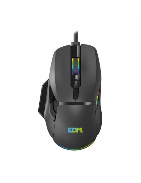 Souris Gaming avec LED EDM 07753 for players Noir 7200 dpi