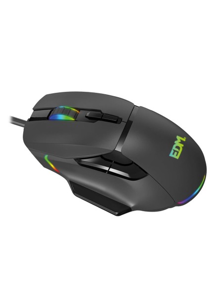 Souris Gaming avec LED EDM 07753 for players Noir 7200 dpi