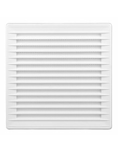 Grille de ventilation EDM 87724 Blanc 17 x 17 x 1,15 cm Moustiquaire