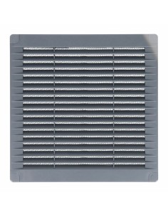Grille de ventilation EDM 87705 Gris 20 x 20 x 0,7 cm Moustiquaire