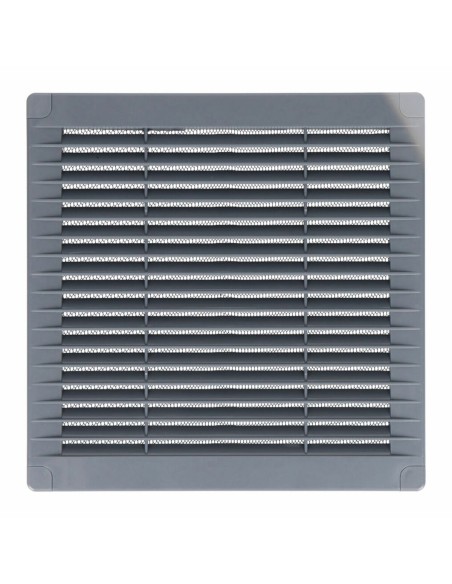 Grille de ventilation EDM 87705 Gris 20 x 20 x 0,7 cm Moustiquaire