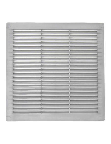 Grille de ventilation EDM 87707 Gris 25 x 25 x 0,7 cm Moustiquaire
