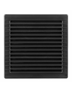 Grille de ventilation EDM 87730 Anthracite 17 x 17 cm Moustiquaire