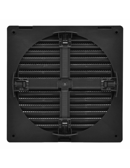 Grille de ventilation EDM 87726 Anthracite 17 x 17 x 1,15 cm Moustiquaire
