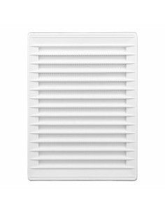 Grille de ventilation EDM 87733 Blanc 13,7 x 20,7 cm Moustiquaire