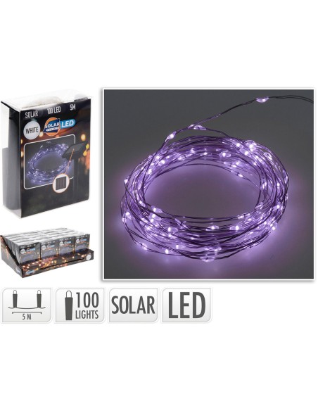 Guirlande lumineuse LED Lifetime Violet 7 m 2 m Solaire