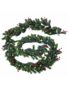 Guirlande lumineuse LED Lumineo Imperial Vert tendre 6,1 m 270 x 12 cm Blanc