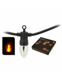 Guirlande lumineuse LED Lifetime 5,1 m 1,5 m Noir Effet flamme