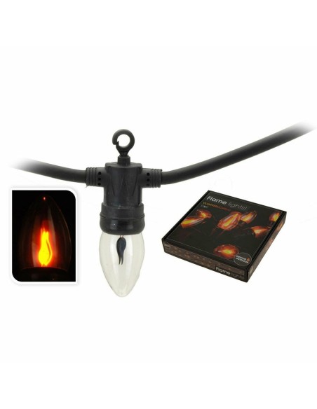 Guirlande lumineuse LED Lifetime 5,1 m 1,5 m Noir Effet flamme