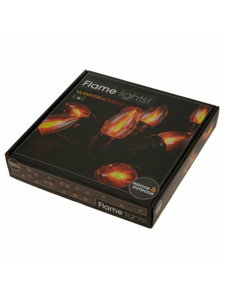Guirlande lumineuse LED Lifetime 5,1 m 1,5 m Noir Effet flamme