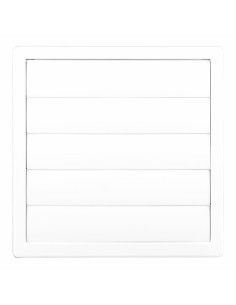 Grille de ventilation EDM 87735 Blanc Ø 10 cm 17 x 17 cm