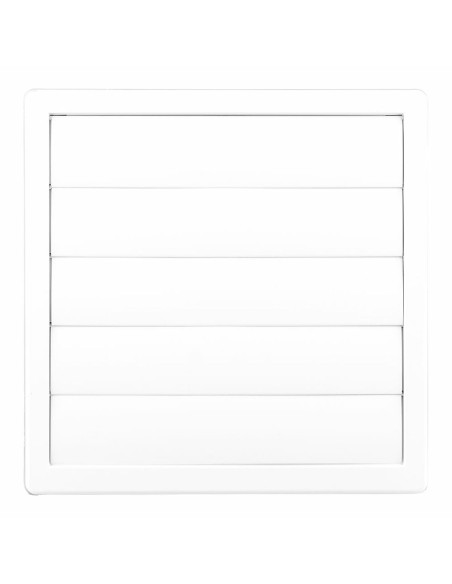 Grille de ventilation EDM 87735 Blanc Ø 10 cm 17 x 17 cm