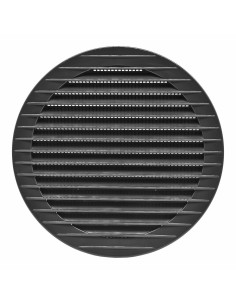 Grille de ventilation EDM 87722 Anthracite Ø 15 cm