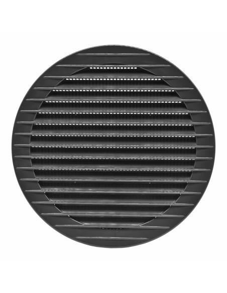 Grille de ventilation EDM 87722 Anthracite Ø 15 cm