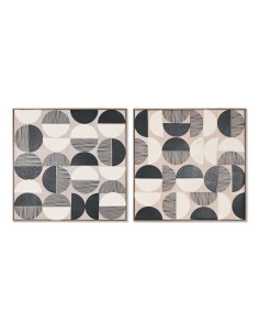 Cadre Home ESPRIT Moderne 80 x 2,4 x 80 cm (2 Unités)