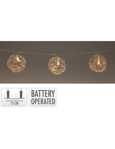 Guirlande lumineuse LED Lifetime Argenté Boules de Noël 2