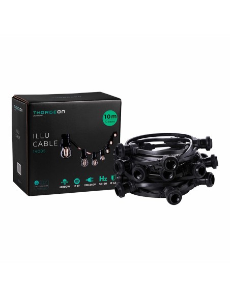 Guirlande lumineuse Thorgeon Noir 2000 W 10 m 10