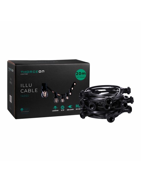 Guirlande lumineuse Thorgeon Noir 2000 W 20 m 40
