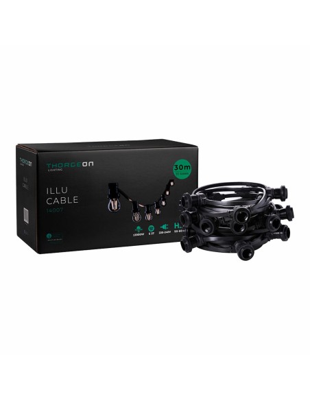 Guirlande lumineuse Thorgeon Noir 2000 W 30 m 30