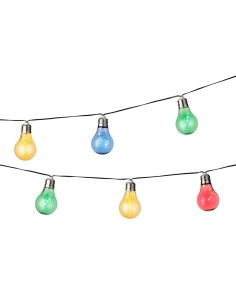 Guirlande lumineuse LED Lumineo Noir Multicouleur Vert tendre 4,5 m LED RGB 10