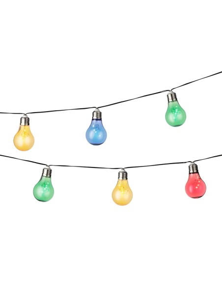 Guirlande lumineuse LED Lumineo Noir Multicouleur Vert tendre 4,5 m LED RGB 10