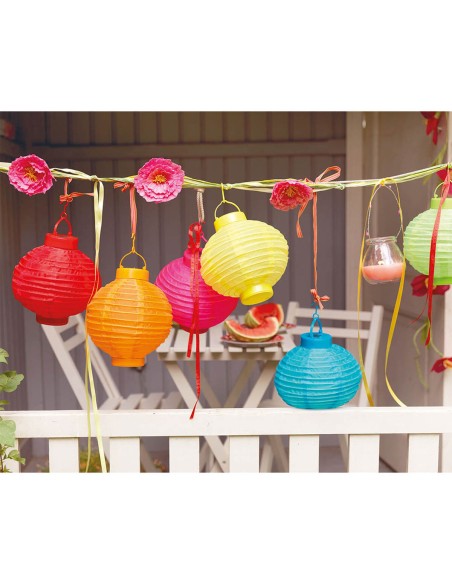 Lampion Lumineo Assortiment de couleurs Nylon
