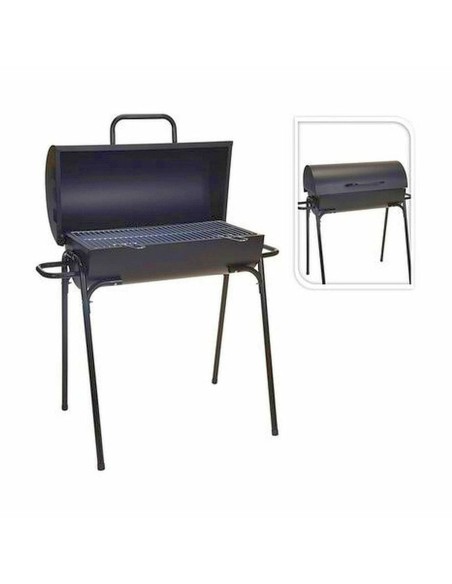 Barbecue à Charbon sur Pied Noir 33 x 63 x 89 cm Ronde