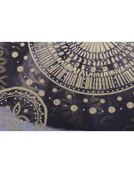 Cadre Home ESPRIT Colonial Doré Africaine 80 x 2,8 x 80 cm (2 Unités)
