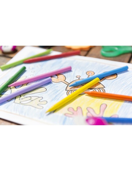 Crayons gras de couleur Bic Multicouleur
