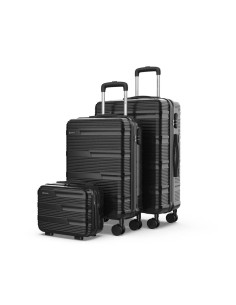 Jeu de valises Numada Noir (3 Pièces)