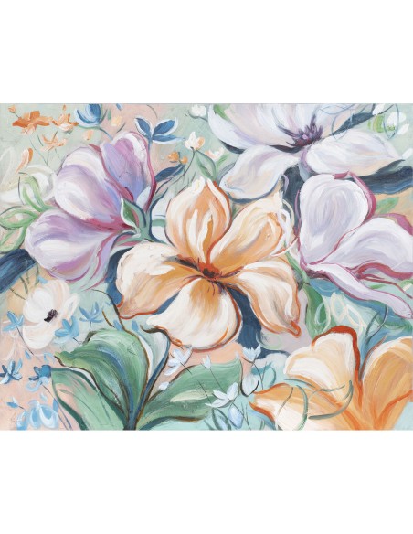 Cadre Home ESPRIT Fleurs Shabby Chic 100 x 3,7 x 80 cm (2 Unités)
