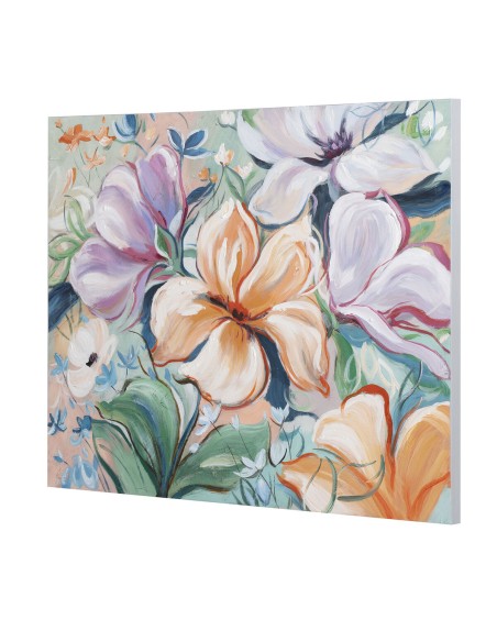 Cadre Home ESPRIT Fleurs Shabby Chic 100 x 3,7 x 80 cm (2 Unités)