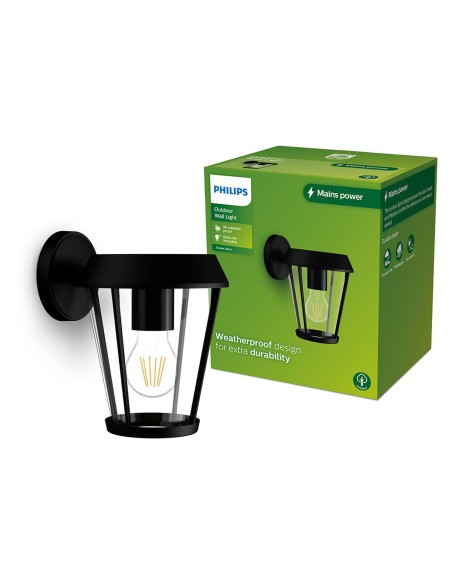 Applique Murale Philips sunera Noir 25 W Aluminium E27
