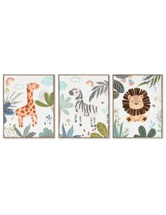 Cadre Home ESPRIT Avec relief 40 x 3 x 50 cm (3 Unités)