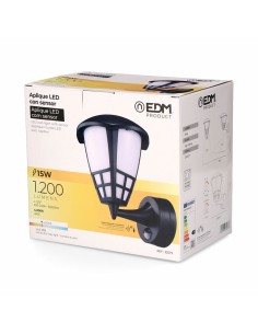 Applique Murale EDM 32573 Noir PVC F 1200 Lm 15 W (4000 K) 2