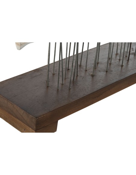 Figurine Décorative Home ESPRIT Blanc Marron Spirales 45 x 15 x 100 cm