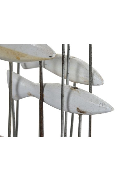 Figurine Décorative Home ESPRIT Blanc Marron Spirales 45 x 15 x 100 cm