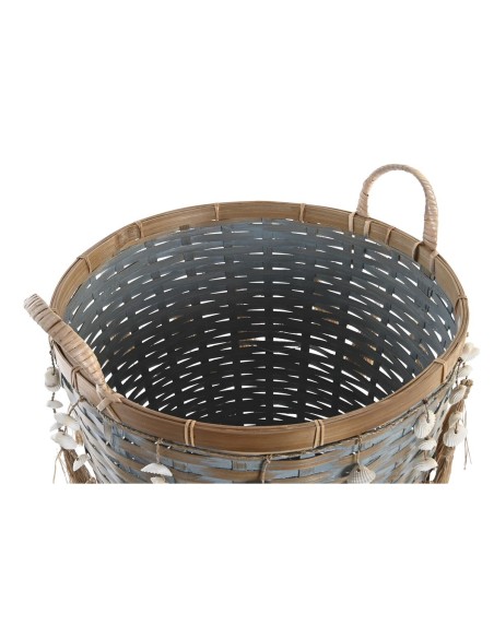 Set de basket DKD Home Decor Multicouleur Bambou Boho 49 x 45 x 54 cm
